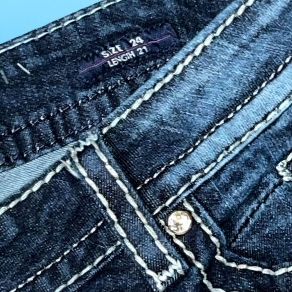 Vigoss The New York Denim Capris Size 24 Waist 42 #147 - Picture 3 of 6
